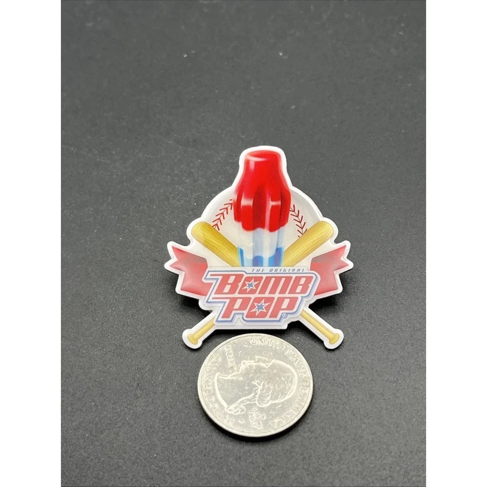 Bomb Pop Red‎ White And Blue Popsicle Little League Baseball Lapel Hat Pin